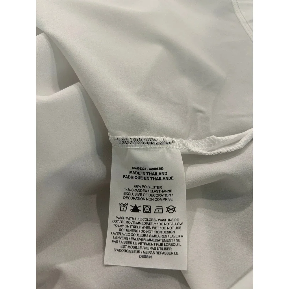 Nike Mens Dri-FIT Polo Shirt White Short Sleeve 3XL Traditional Collar Casual